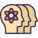 Market Research Atom Head Icon