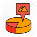 Market Share Pie Chart Analytics Icon
