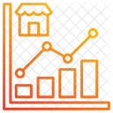 Market Trends Graph Analitycs Icon