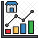 Market Trends Graph Analitycs Icon