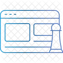 Icone De Estrategia Digital Ícone