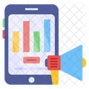 Marketing analítico móvil  Icono