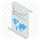 Balkendiagramm Grafische Darstellung Marketinganalyse Symbol