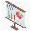 Balkendiagramm Grafische Darstellung Marketinganalyse Symbol