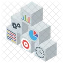 Graphical Presentation Marketing Analysis Data Analytics Icon