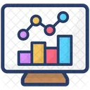 Trend Analysis Graphical Presentation Marketing Analysis Icon