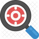 Magnifier Target Marketing Icon