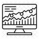 Marketing Chart Online Chart Analysis Icon