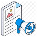 Marketing Contenu Communication Icon