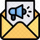 Marketing Por E Mail Carta De Noticias Mensagem Ícone