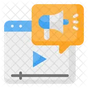 Marketing de vídeo  Ícone