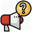 Marketing Help Megaphone Question Icon