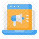 Marketing on-line  Ícone