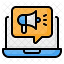 Marketing on-line  Ícone