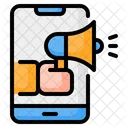 Marketing on-line  Ícone
