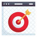 Marketing Online Objetivo Navegador Icon