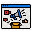 Marketing on-line  Icon