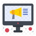 Marketing on-line  Icon