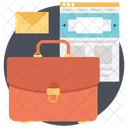 Mallette Bureau Sac Icon