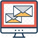 Correo Electronico Marketing Monitor Icon