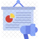 Marketing-Präsentation  Symbol
