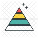 Marketing Pyramide Pyramide Diagramm Symbol