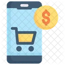 Internet Marketing Mobile Transaction Marketplace Icon
