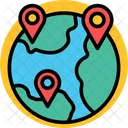 Markets Location Globe  Icon