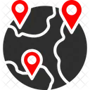 Markets Location Globe Store Location Location Pointer Icon