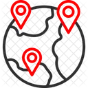 Markets Location Globe Store Location Location Pointer Icon