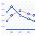 Markierte Linie Symbol