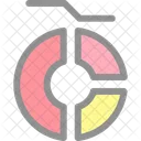 Markiertes Donut-Diagramm  Symbol