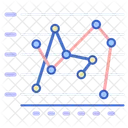 Markierte Streuung Mit Geraden Linien Symbol