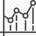 Markiertes Liniendiagramm Geschaftsdiagramm Symbol