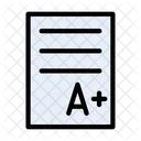 Resultcard Marksheet Education Icon