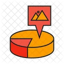 Marktanteil Kreisdiagramm Analyse Symbol