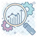 Kreative Analytik Geschaftsbericht Wirtschaftsforschung Symbol