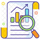 Wachstumsanalyse Marktforschung Datenanalyse Symbol