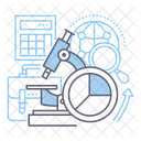 Schaltflache Marktforschung Analyse Symbol