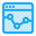 Markttrends Diagramm Online Grafik Symbol