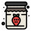 Marmelade Glas Erdbeere Icon