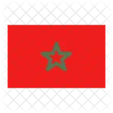 Marokko Flagge Land Symbol