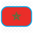 Marokko Land Flagge Symbol