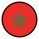 Marokko Nation Land Symbol