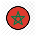 Marokko Landesflagge Flagge Symbol