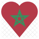 Marokko Flagge Symbol