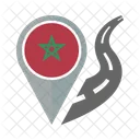 Marokko Flagge Symbol