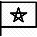 Marokko Flagge Symbol