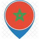 Marokko Flagge Welt Symbol