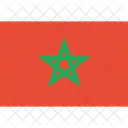Marokko Flagge Welt Symbol